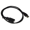 Cavo di prolunga link usb 2.0 m/f 0.5m nero [lkcusb05]