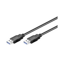 Usb cavo usb3.0 typ a - typ a st/st 1,00m black [--]
