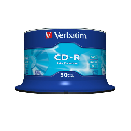 Confezione cd-r verbatim 80min 700mo 52x 50pz [43351]