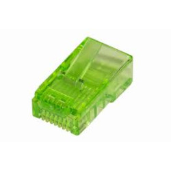 Plug link cat 5e utp rj45 non schermato 100pz verde [lkpl85v]