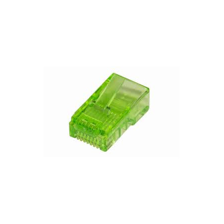 Plug link cat 5e utp rj45 non schermato 100pz verde [lkpl85v]