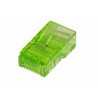 Plug link cat 5e utp rj45 non schermato 100pz verde [lkpl85v]