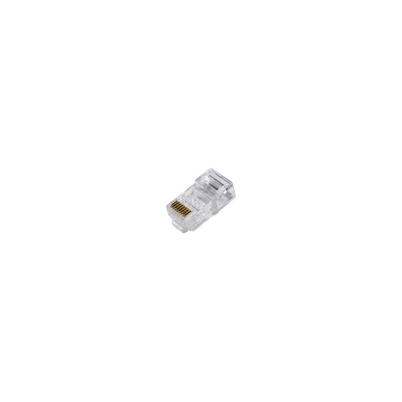 Plug link 5e rj45 8p8c non schermati utp 100pz trasparente [lkpl86u]