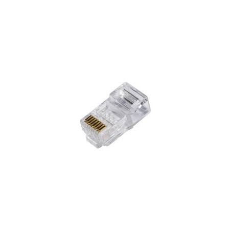 Plug link 5e rj45 8p8c non schermati utp 100pz trasparente [lkpl86u]