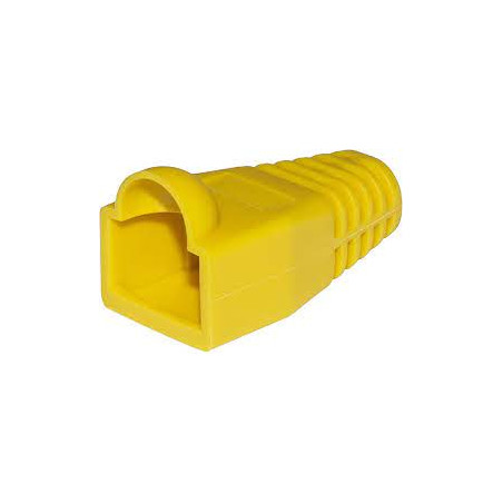 Copriconnettori per plug link rj45 100pz giallo [lkpl8gi]