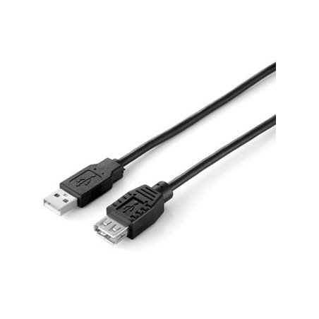 Usb cable equip usb2.0 typ a - typ a st/bu 3,00m black [128851]