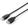 Usb cable equip usb2.0 typ a - typ a st/bu 5,00m black [128852]
