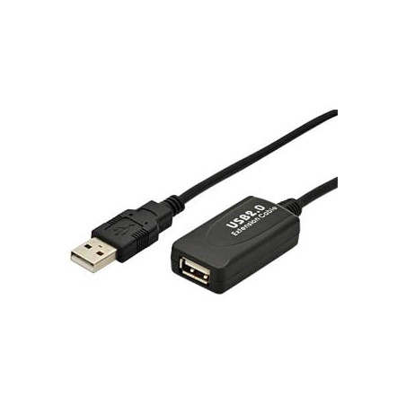 Cavo usb digitus con repetitore di segnale 5m nero [da70130]