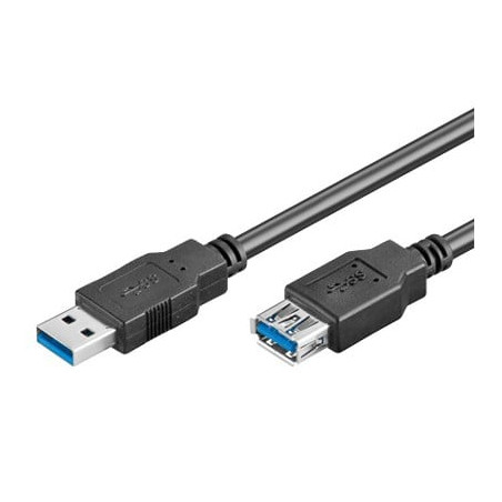 Usb cable usb3.0 typ a - typ a st/bu 3,00m black [93999]