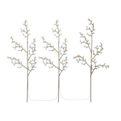 Set alberi luminosi goodbay 75 led 3pz bianco