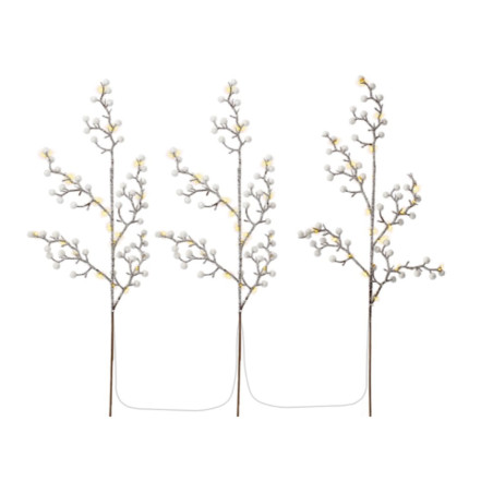 Set alberi luminosi goodbay 75 led 3pz bianco