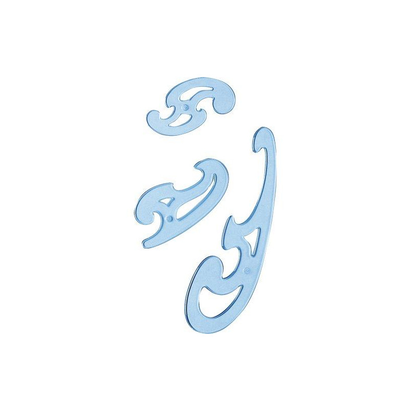 Kit kirvrlinee 3 pz.azzuro trasparente [41200]