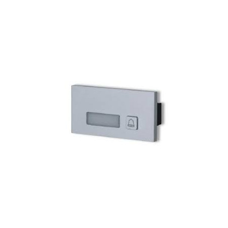 Modulo dahua videocitofono 1 pulsante per vto4 series argento [vto4202f-mb1]