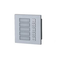 Modulo dahua videocitofono 5 pulsante per vto4 series argento [vto4202f-mb5]