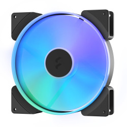 Ventola 180x180 fractal fde prisma al-18 argb pwm 180mm nero/bianco