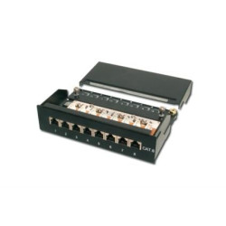 Patchpanel digitus 1he 8-port cat6 geschirmt schwarz [dn-91608sd]