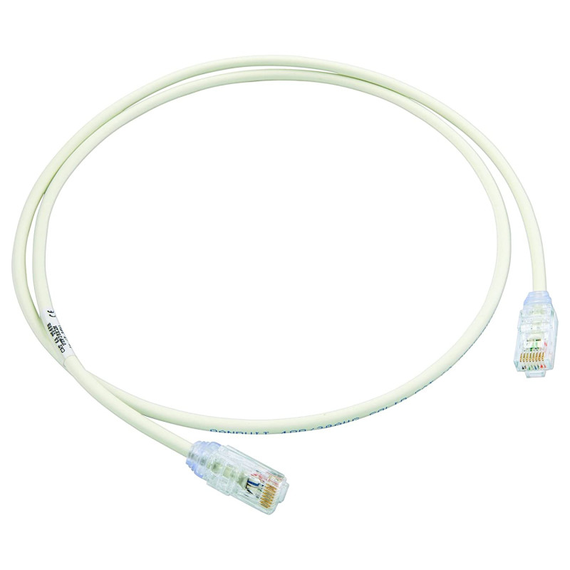 Cavo di rete panduit patch u/utp cat.6a lshf 5m bianco [utp28x5m]