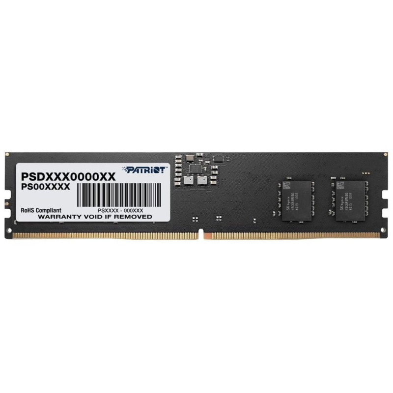Ram dimm ddr5 8gb patriot 4800mhz / cl40 / 1,1v / signature [psd58g480041]