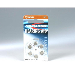 Pila ansmann 6 pz. a bottone pr 312 [106939]