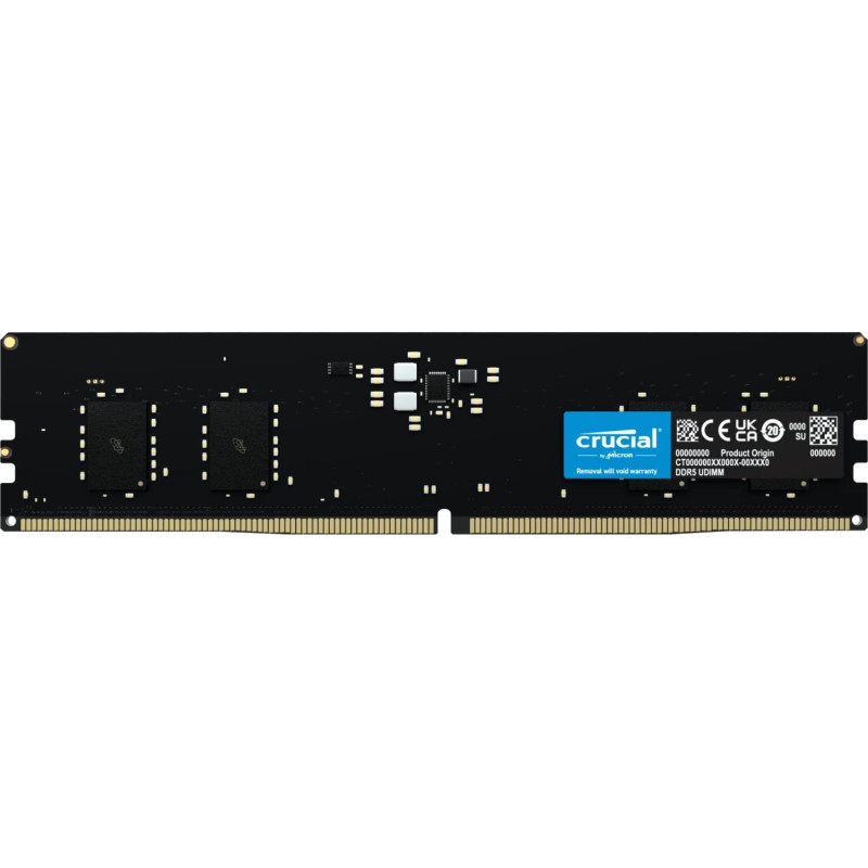 Ram dimm ddr5 8gb crucial 4800mhz cl40 [ct8g48c40u5]