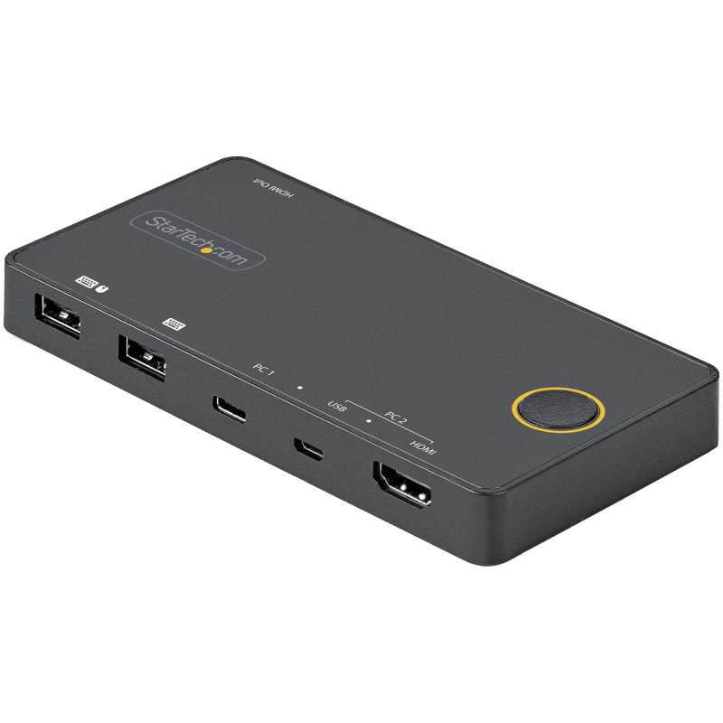 Switch kvm startech.com 2 porte usb 60hz [sv221huc4k]