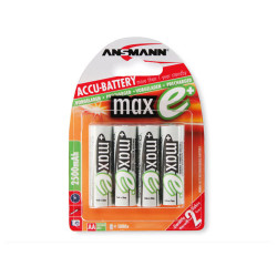 Pila ansmann 4 pz. maxe plus nimh aa stilo 2500 mah [346731]