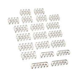 Set pettini per cavi silverstone sst-pp09 trasparente [sst-pp09]