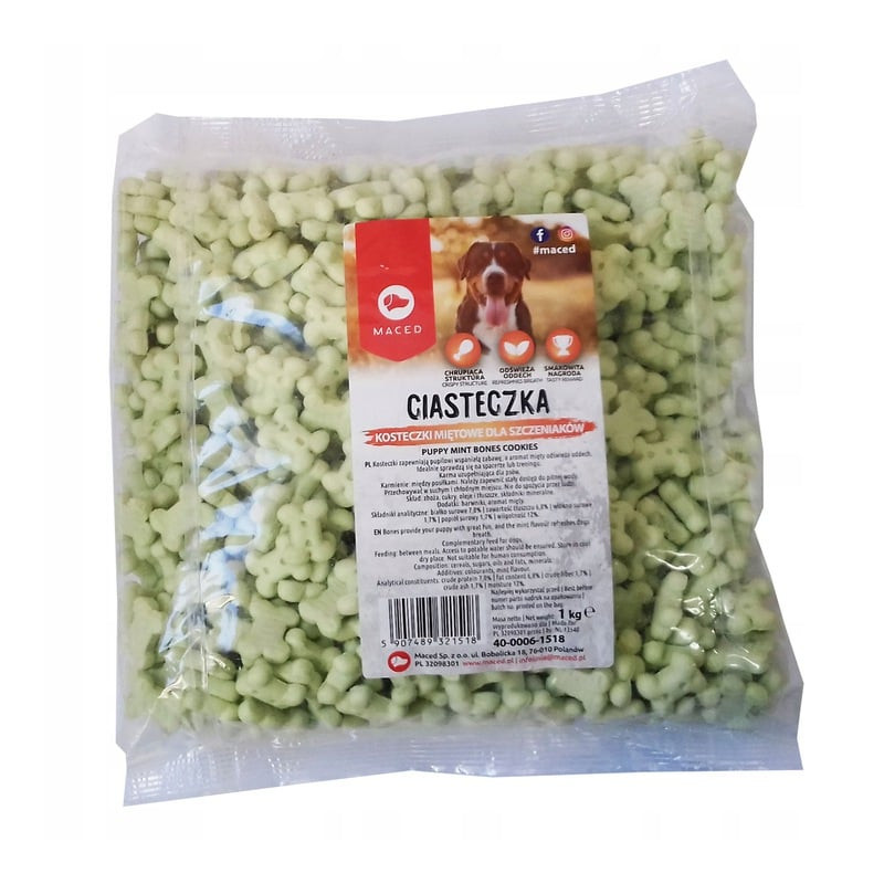 Cubetti di menta maced per cuccioli 1kg