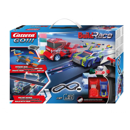 Carrera go! - set da corsa build'n race 3,6m [wrcaes0cc025297]