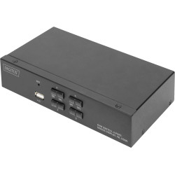 Switch kvm digitus 4-port single display 4k/30hz