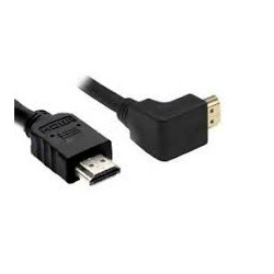 Cavo hdmi nvs high speed con ethernet 90 gradi 1.5m nero