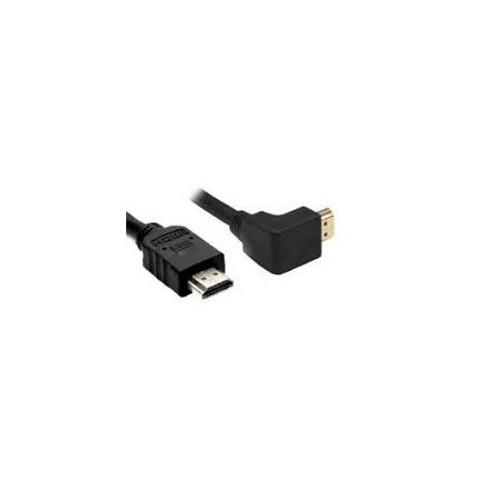 Cavo hdmi nvs high speed con ethernet 90 gradi 1.5m nero