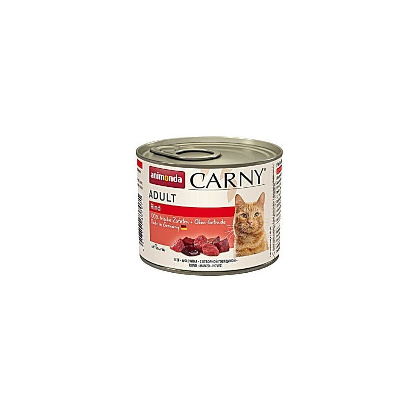 Cibo umido per gatti animonda carny adult puro manzo 200 g
