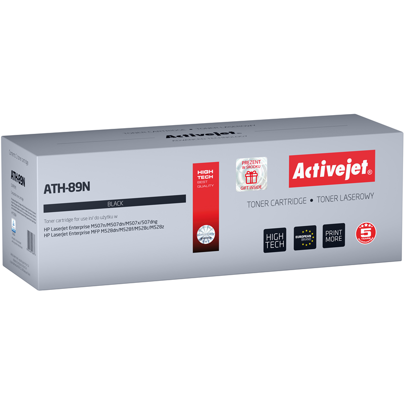 Toner activejet ath-89n per hp cf289a con chip supremo 5.000