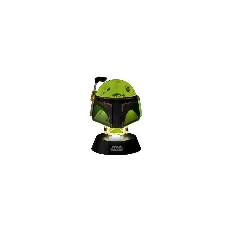 Paladone star wars boba fett con lampada led 3d icona 10cm verde/nero