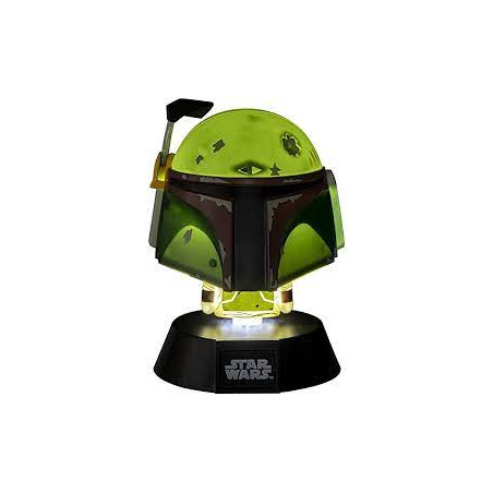 Paladone star wars boba fett con lampada led 3d icona 10cm verde/nero