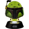 Paladone star wars boba fett con lampada led 3d icona 10cm verde/nero