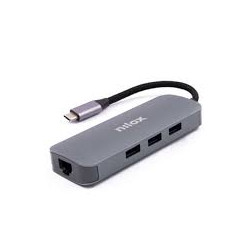 Docking station nilox hdmi/vga/pd eth 3-usb [nxdsusbc03]