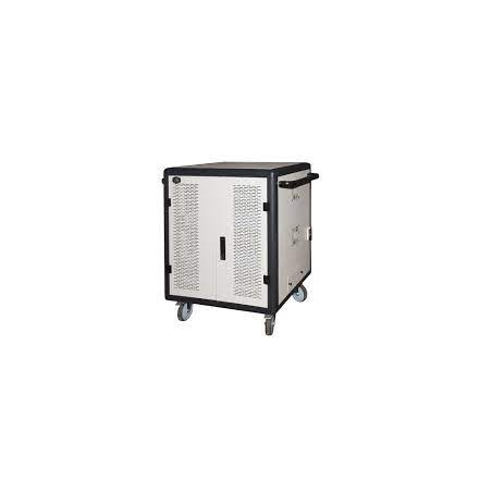 Armadio alloggiamento link 40 tablet con ruote multiprese nero/grigio