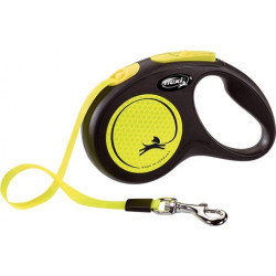 Nastro per guinzaglio per cane flexi nuovo neon s 5 m retrattile