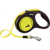 Nastro per guinzaglio per cane flexi nuovo neon s 5 m retrattile