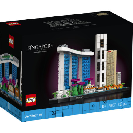 Lego architecture skyline singapore multicolore [21057]