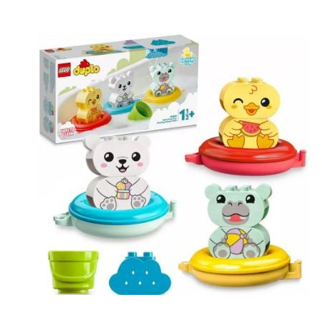 Lego duplo - il treno animale galleggiante 14pz multicolore [10965]