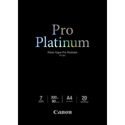 Carta fotografica canon pro platinum pt-101 210x297mm a4 20fogli