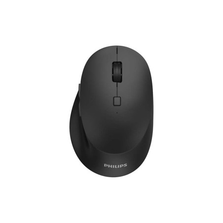 Mouse philips rf wireless ottico ergonomico 3200dpi ambidestro nero