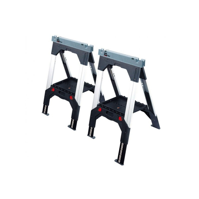 Coppia di cavalletti fatmax stanley regolabile bimateriale [1-92-980]