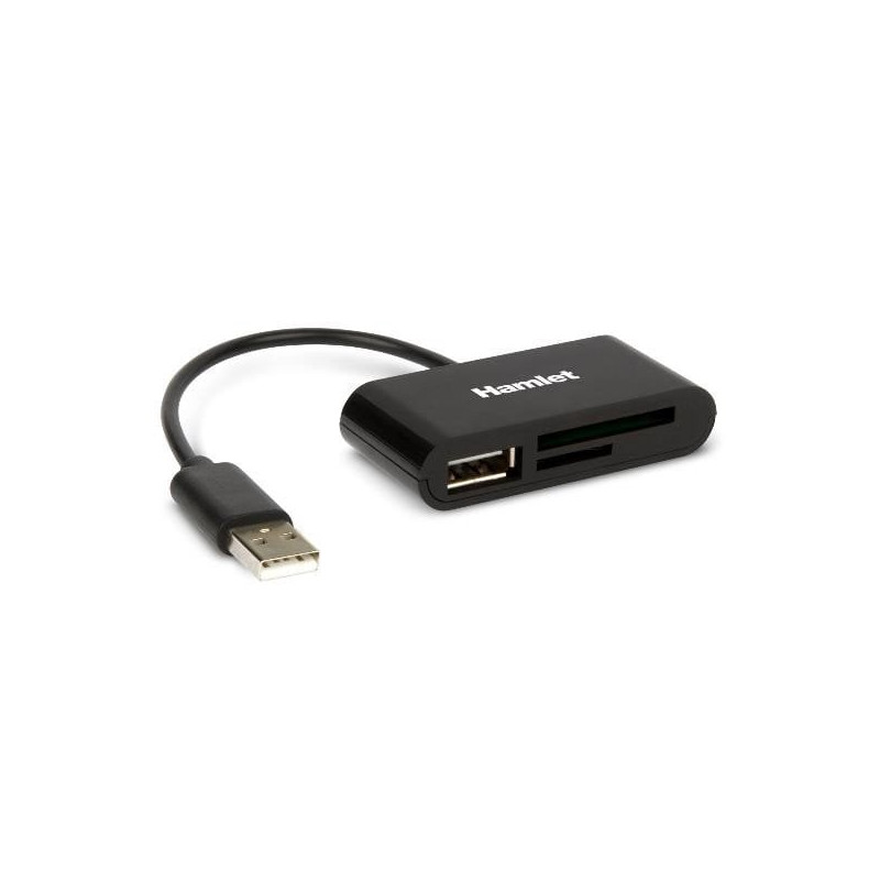 card reader usb hamlet universal memory reader sd + micro sd + 1
