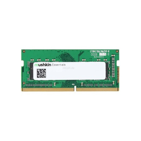 Ram so-dimm ddr4 8gb mushkin essentials 2933mhz/cl21/1.2v/verde