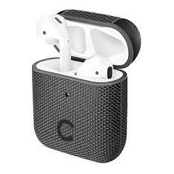 Custodia tekview slim per airpods 1 e 2 cygnett grigio/nero [cy2954tekvi]