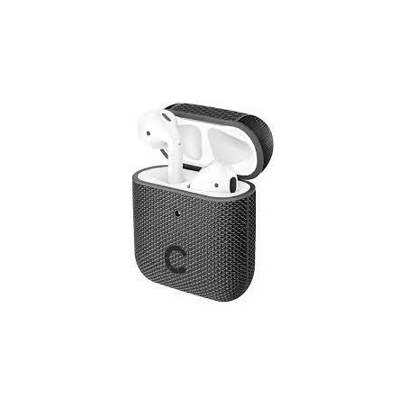 Custodia tekview slim per airpods 1 e 2 cygnett grigio/nero [cy2954tekvi]
